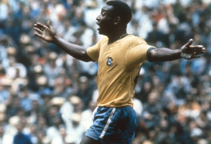 Die brasilianische Legende Pelé, hier beim Finale der WM 1970 gegen Italien (Foto: Witters)